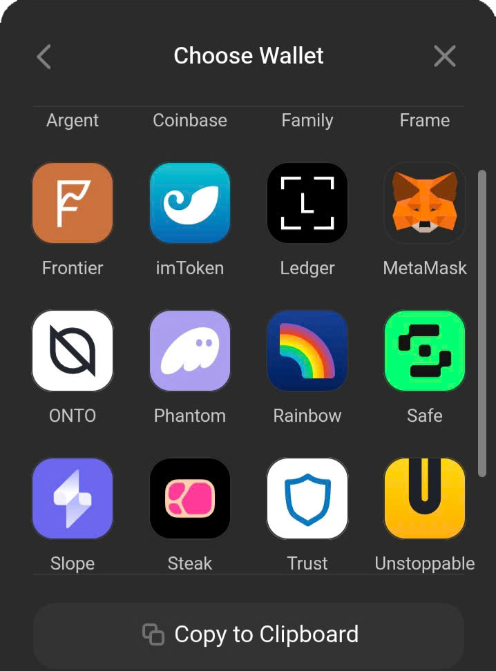 Wallet Connect Simulation